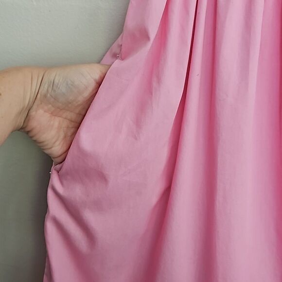 Abercrombie Kids Pink Ruffle Maxi Long Sleeveless Dress Size 9/10 - Picture 7 of 12